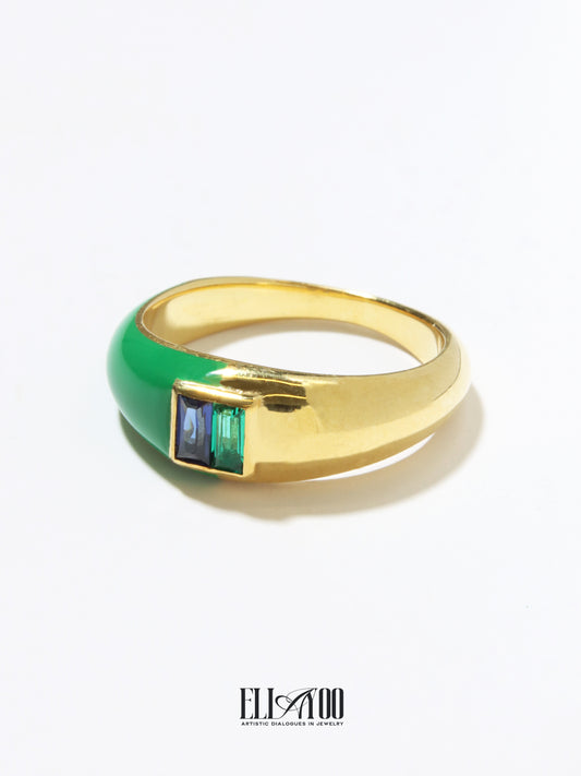Eclipse Blue Green Ring