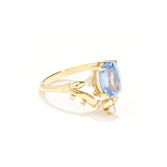 Golden Hill Blue Sapphire Ring