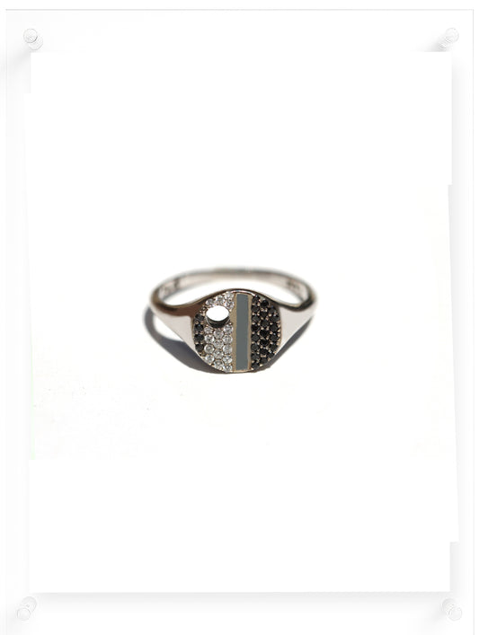 Artist Diamond Ring - 14k White Gold