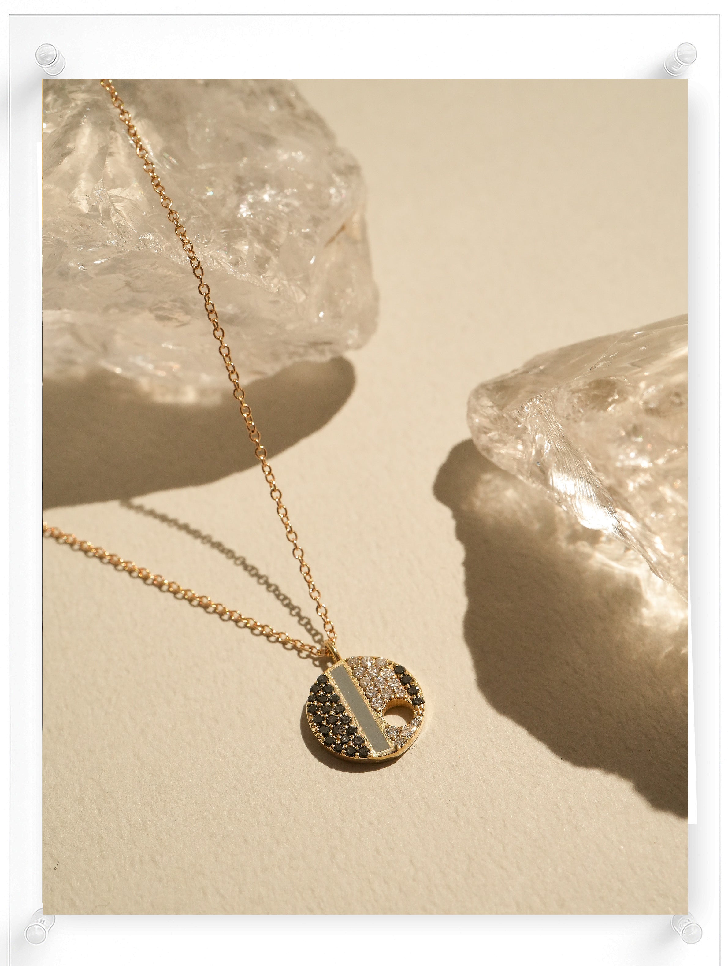 Artist Diamond Necklace - 14k Yellow Gold