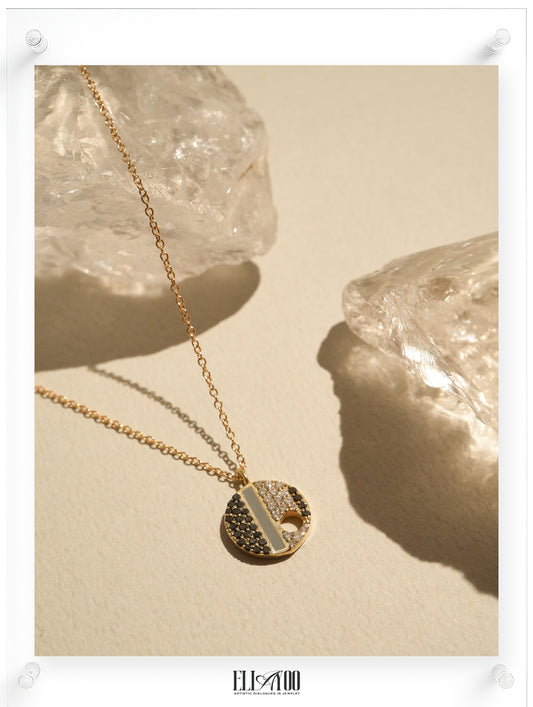 Artist Diamond Necklace - 14k Yellow Gold