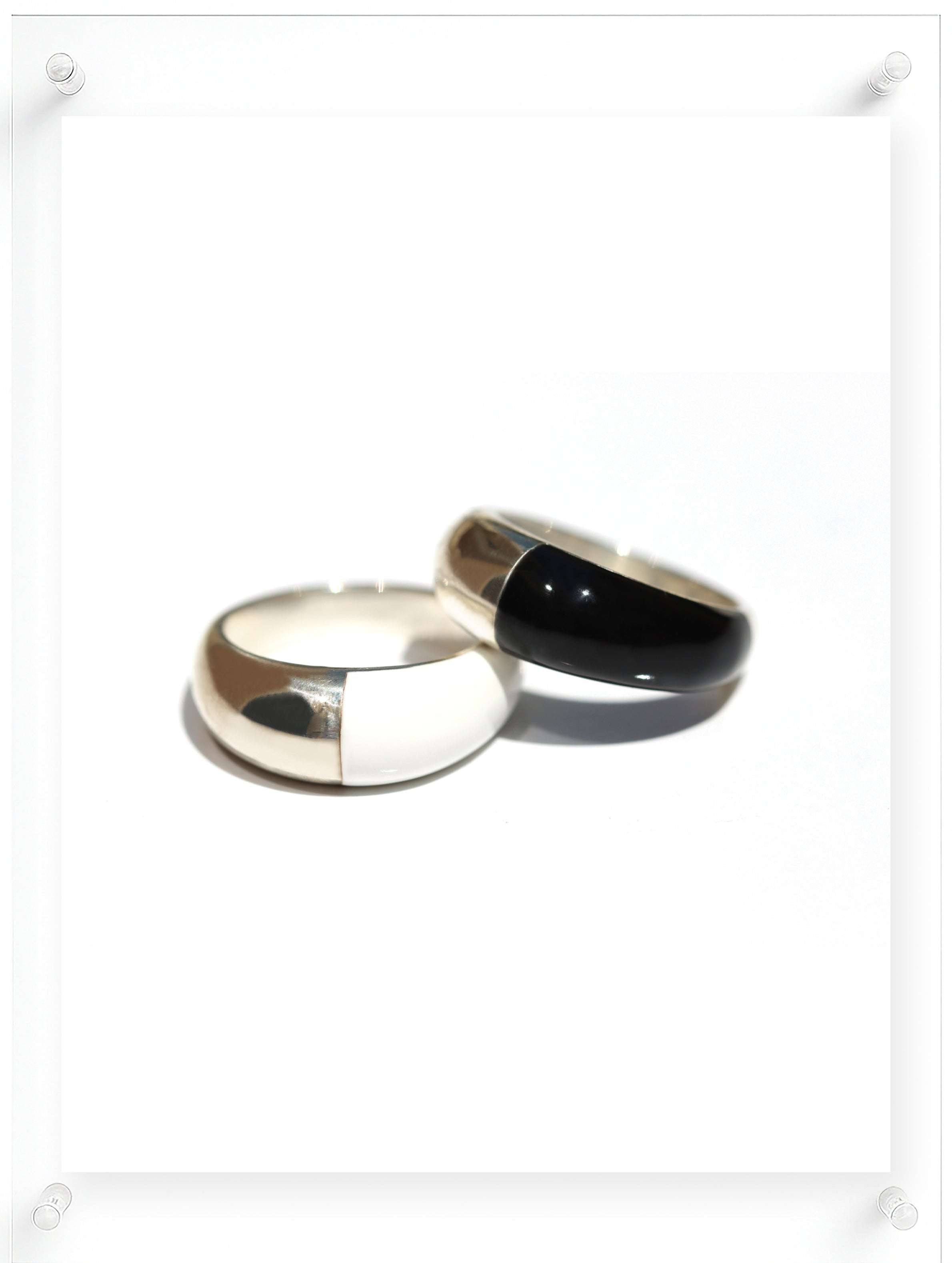 Black Acrylic Paint Ring