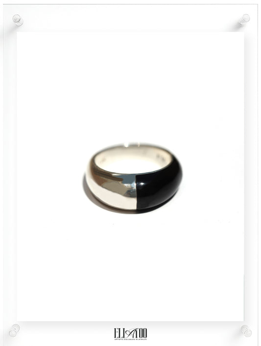 Black Acrylic Paint Ring