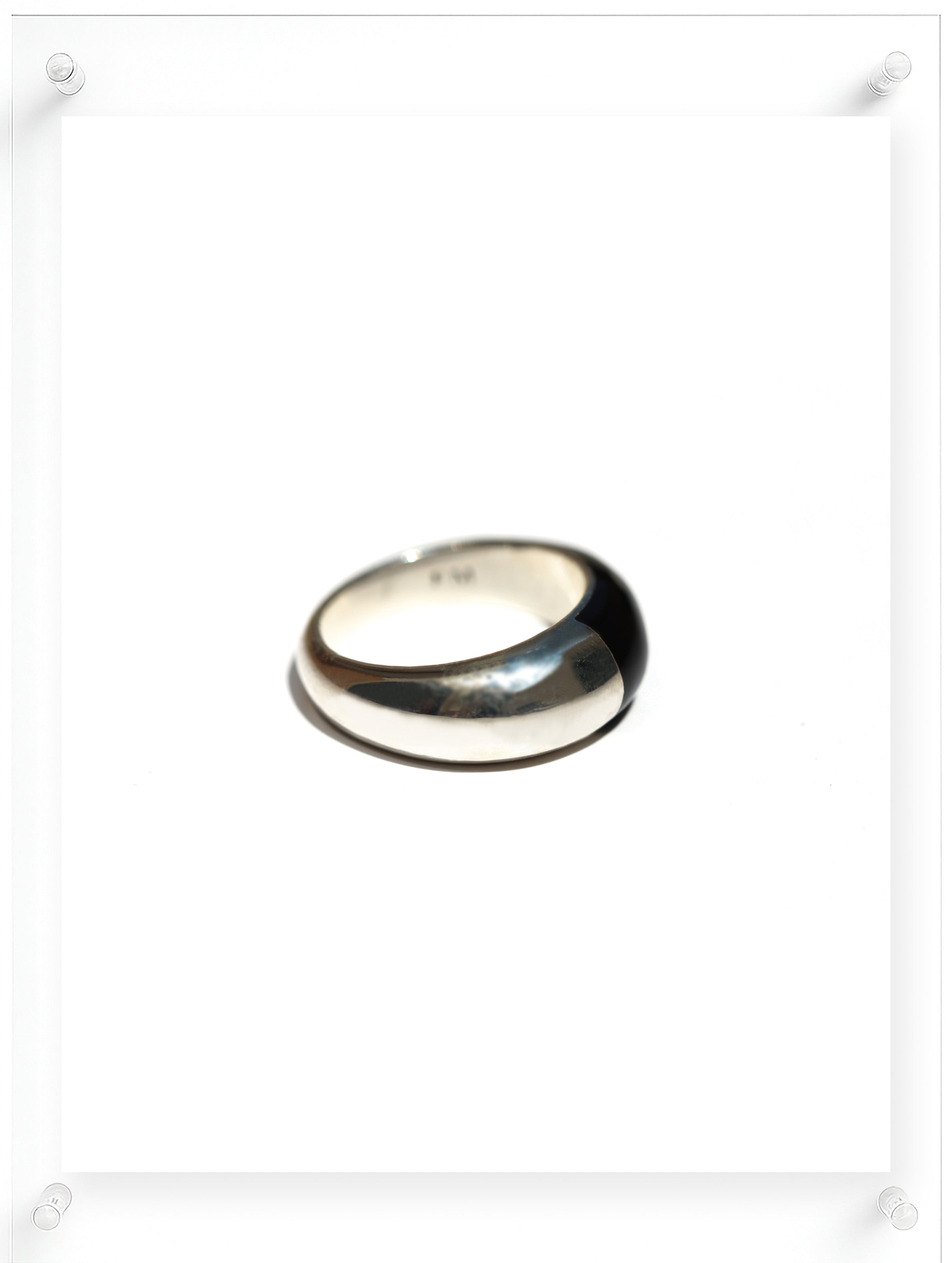 Black Acrylic Paint Ring