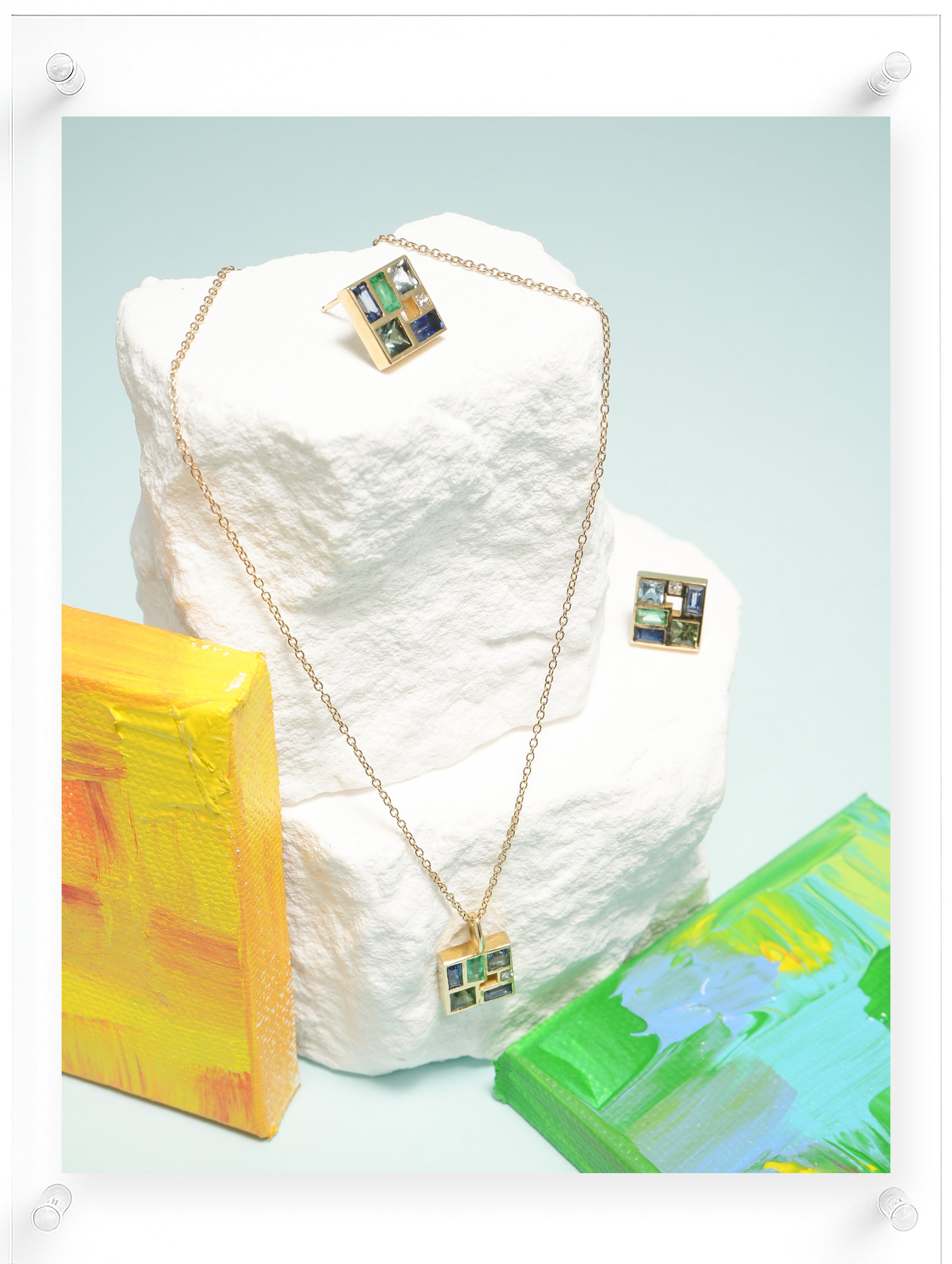 Poetic Mind Blue Sapphire Necklace