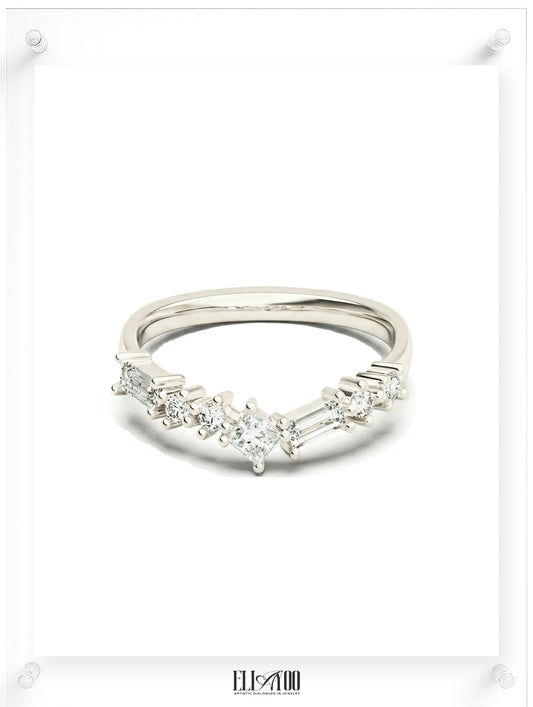 Poem Diamond Stackable Ring