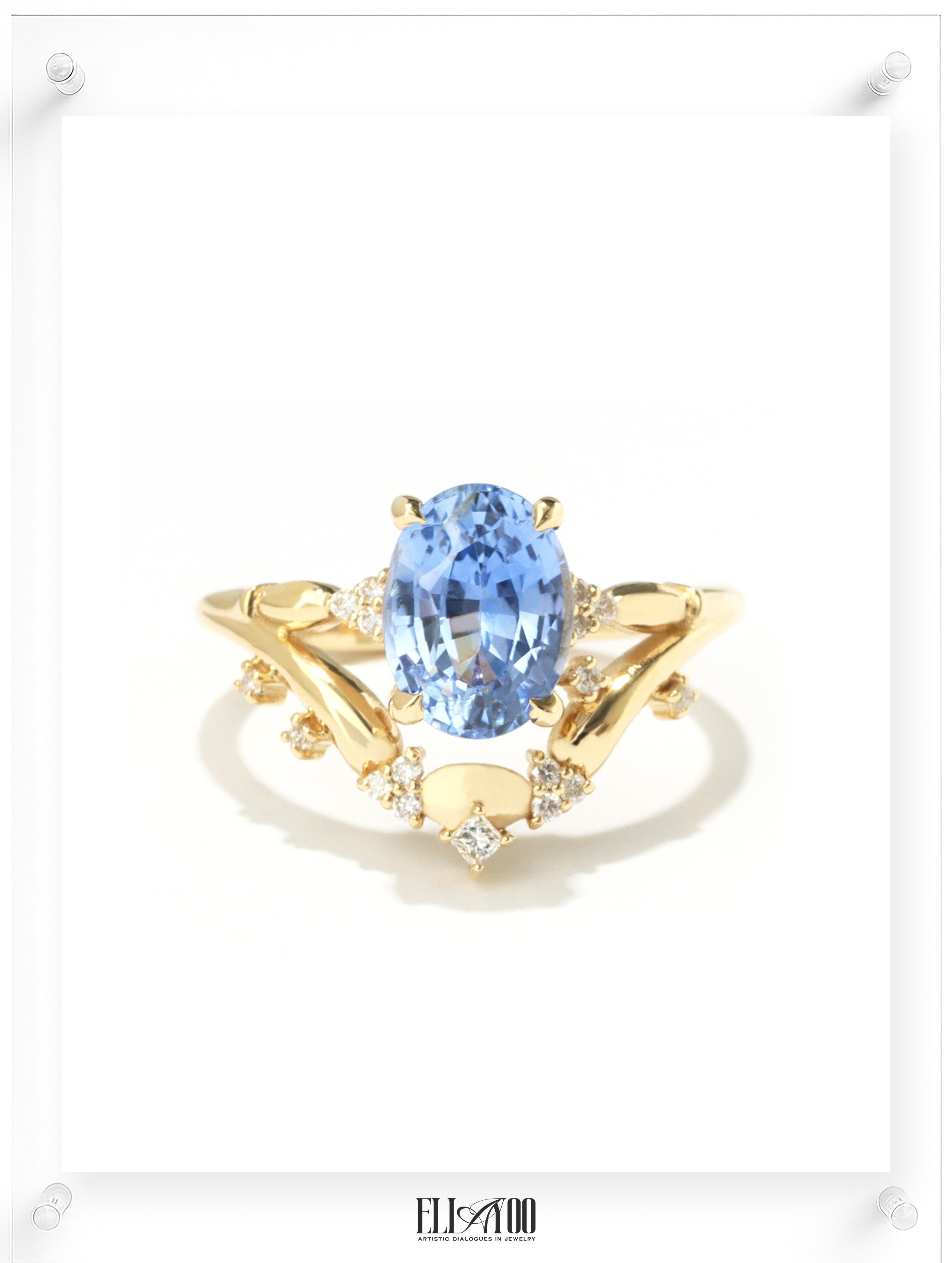 Golden Hill Blue Sapphire Ring