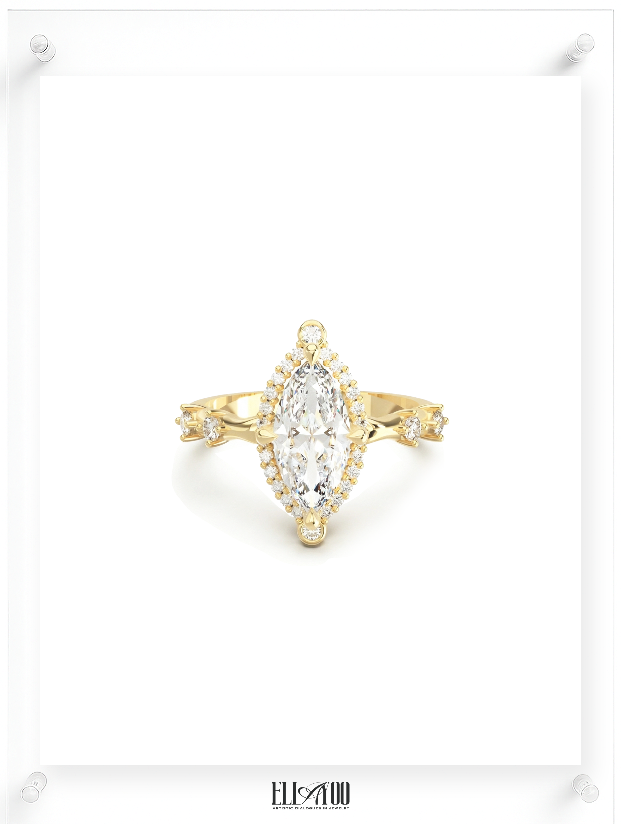 Rococo Monologue Diamond Ring