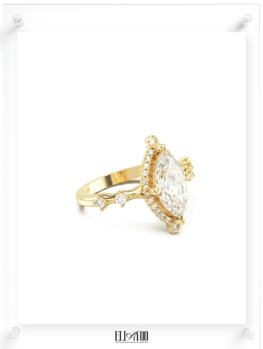 Rococo Monologue Diamond Ring