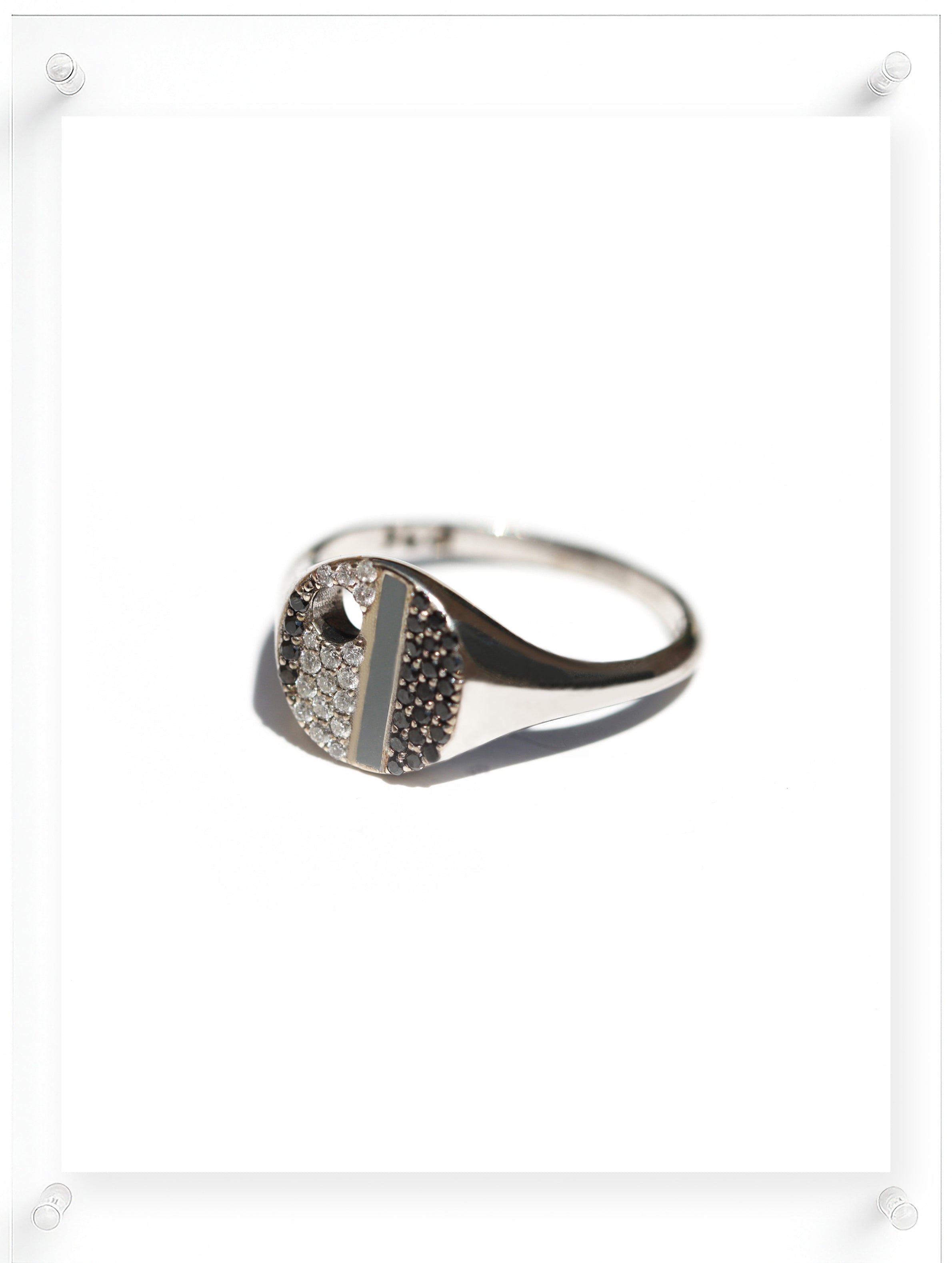 Artist Diamond Ring - 14k White Gold