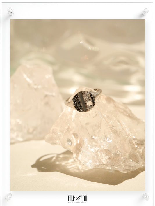 Artist Diamond Ring - 14k White Gold