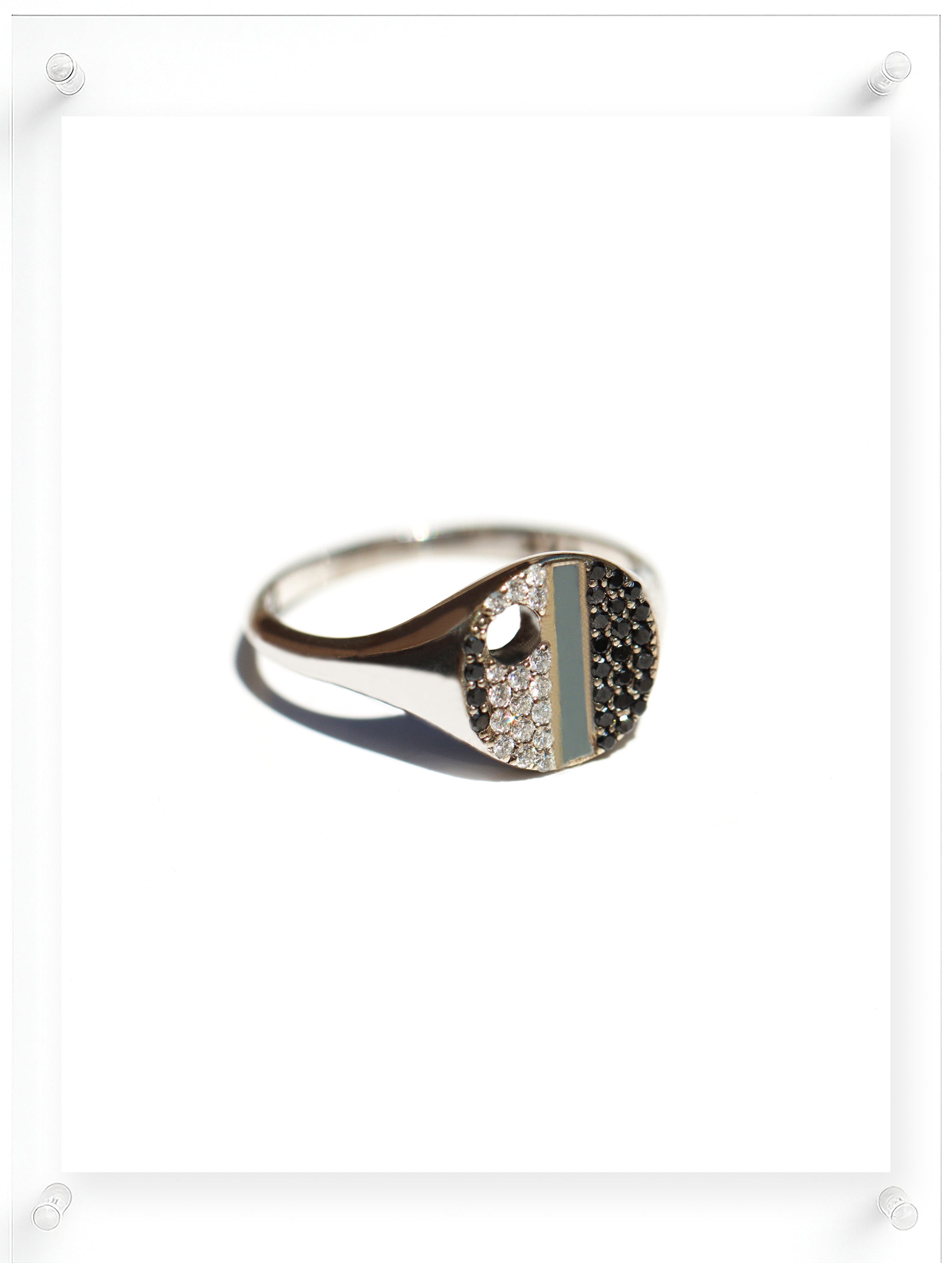 Artist Diamond Ring - 14k White Gold