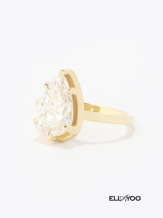Dearness Diamond & Moissanite Ring