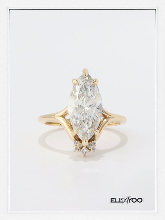 Solrae Diamond & Moissanite Ring