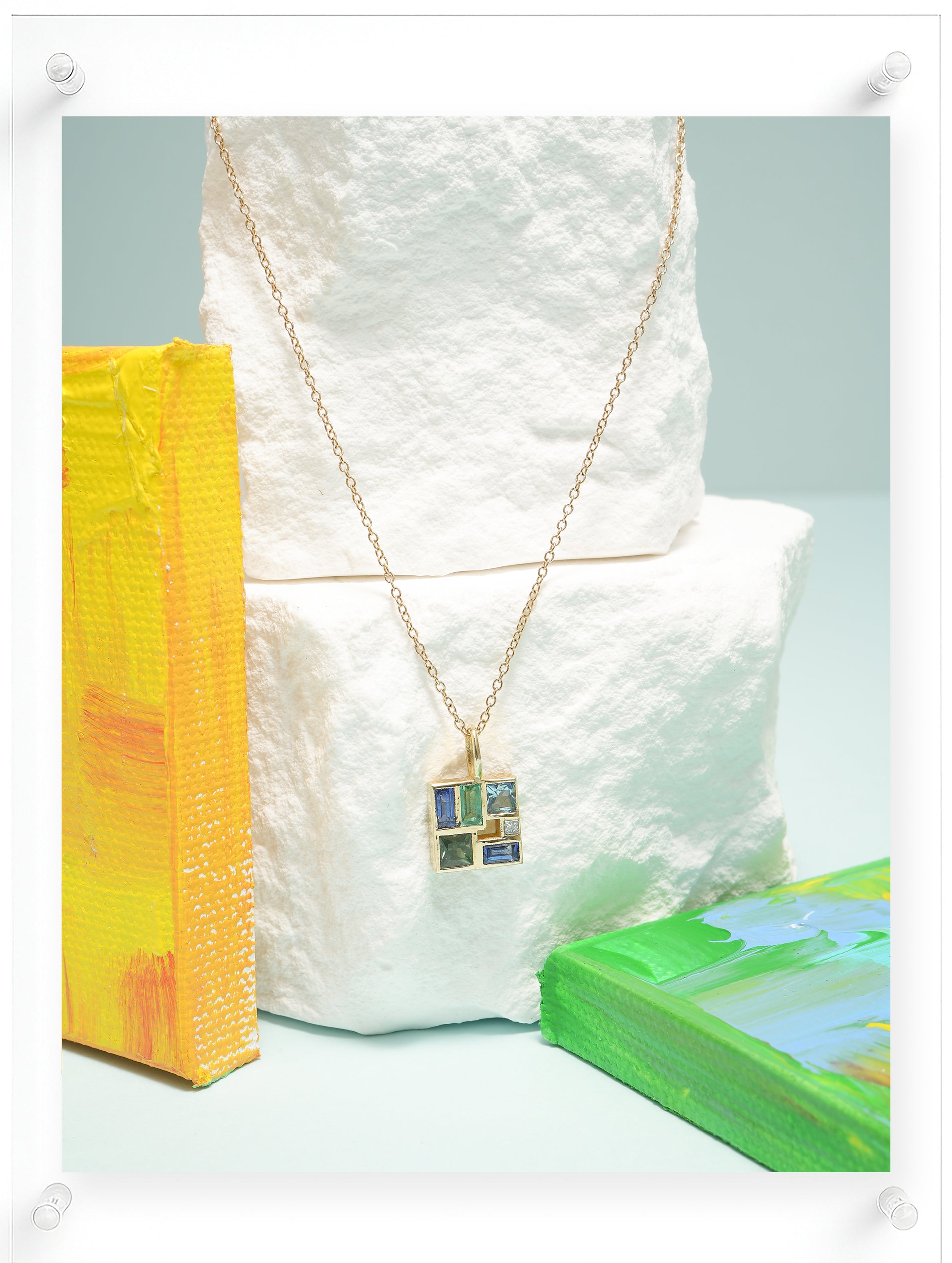 Poetic Mind Blue Sapphire Necklace