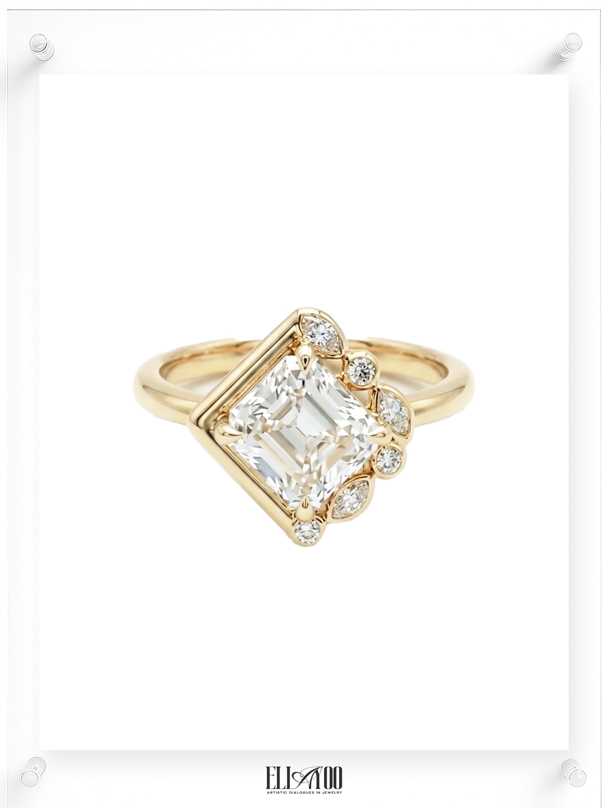 Just Us Cushion Cut Diamond Ring