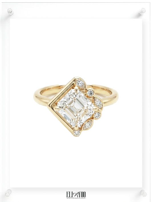 Just Us Cushion Cut Diamond Ring