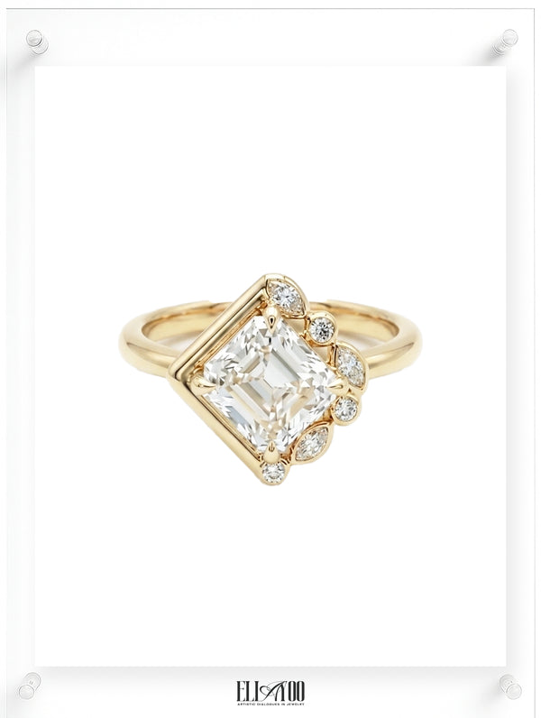 Just Us Cushion Cut Diamond Ring