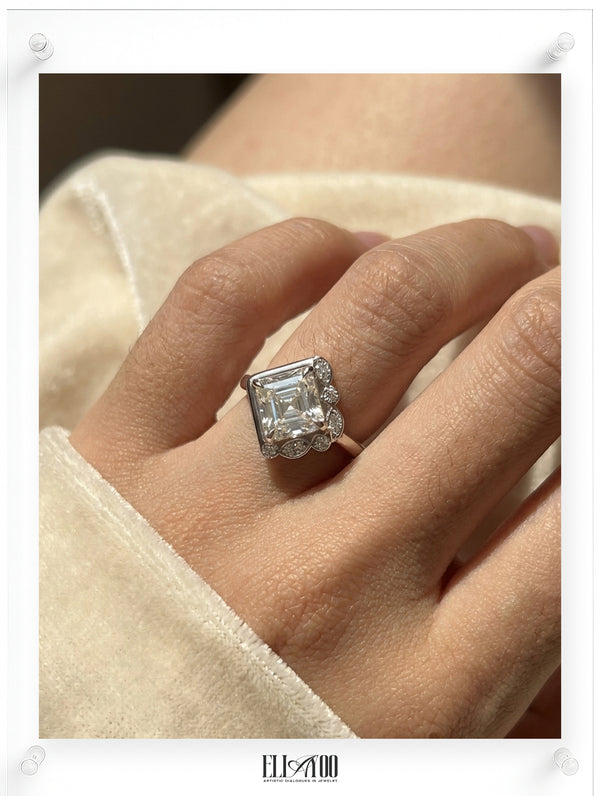 Just Us Cushion Cut Diamond Ring