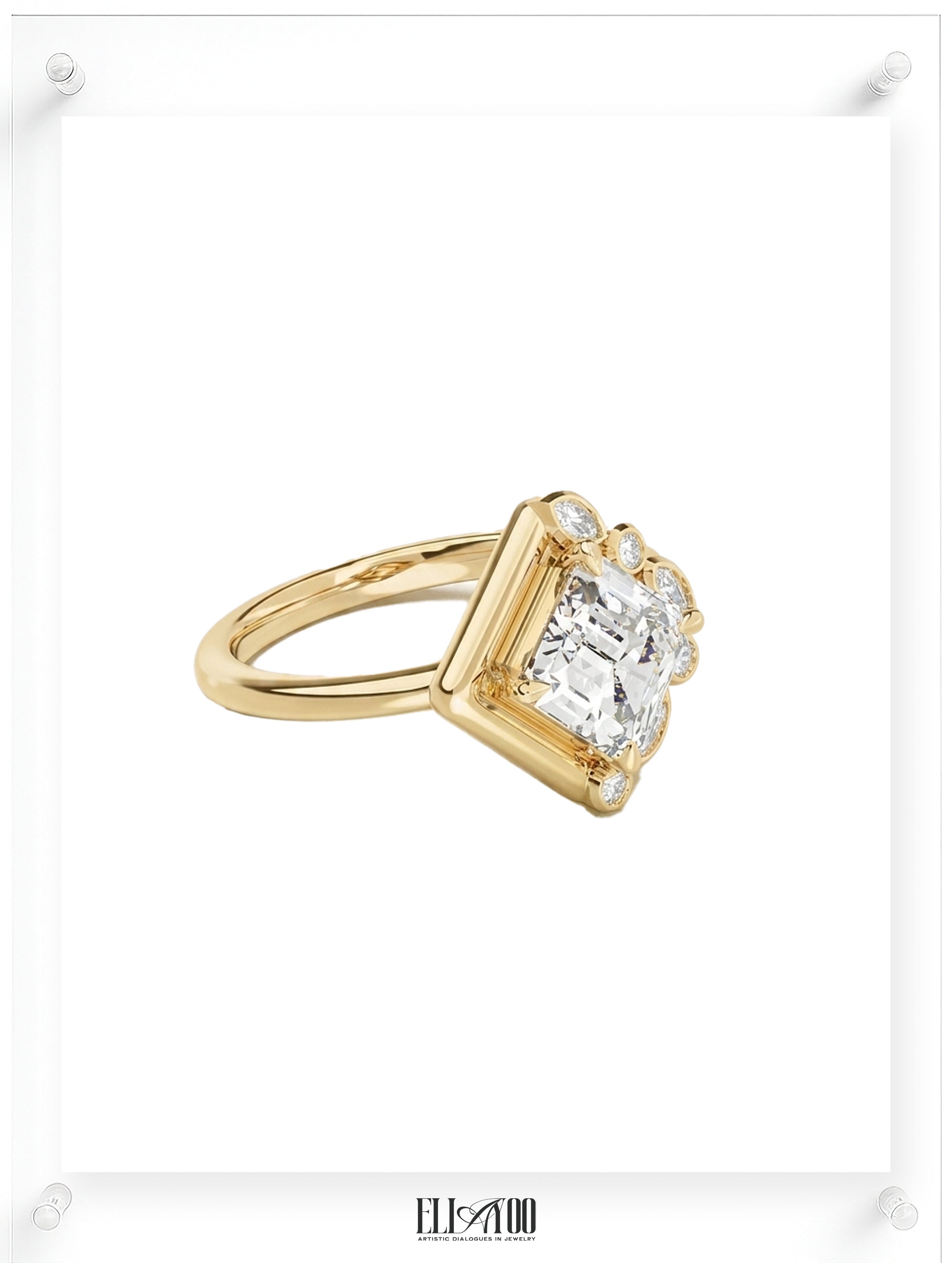 Just Us Cushion Cut Diamond Ring