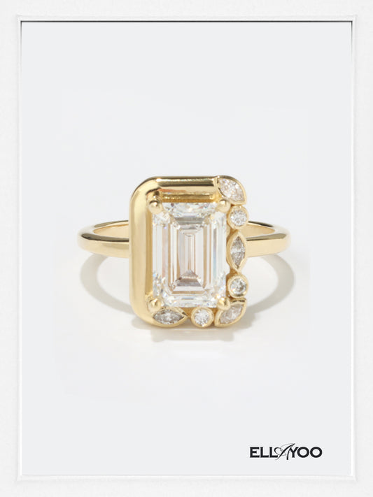 Just Us Diamond & Moissanite Ring
