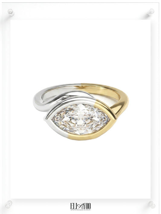 Meeting Point Marquise Diamond Ring