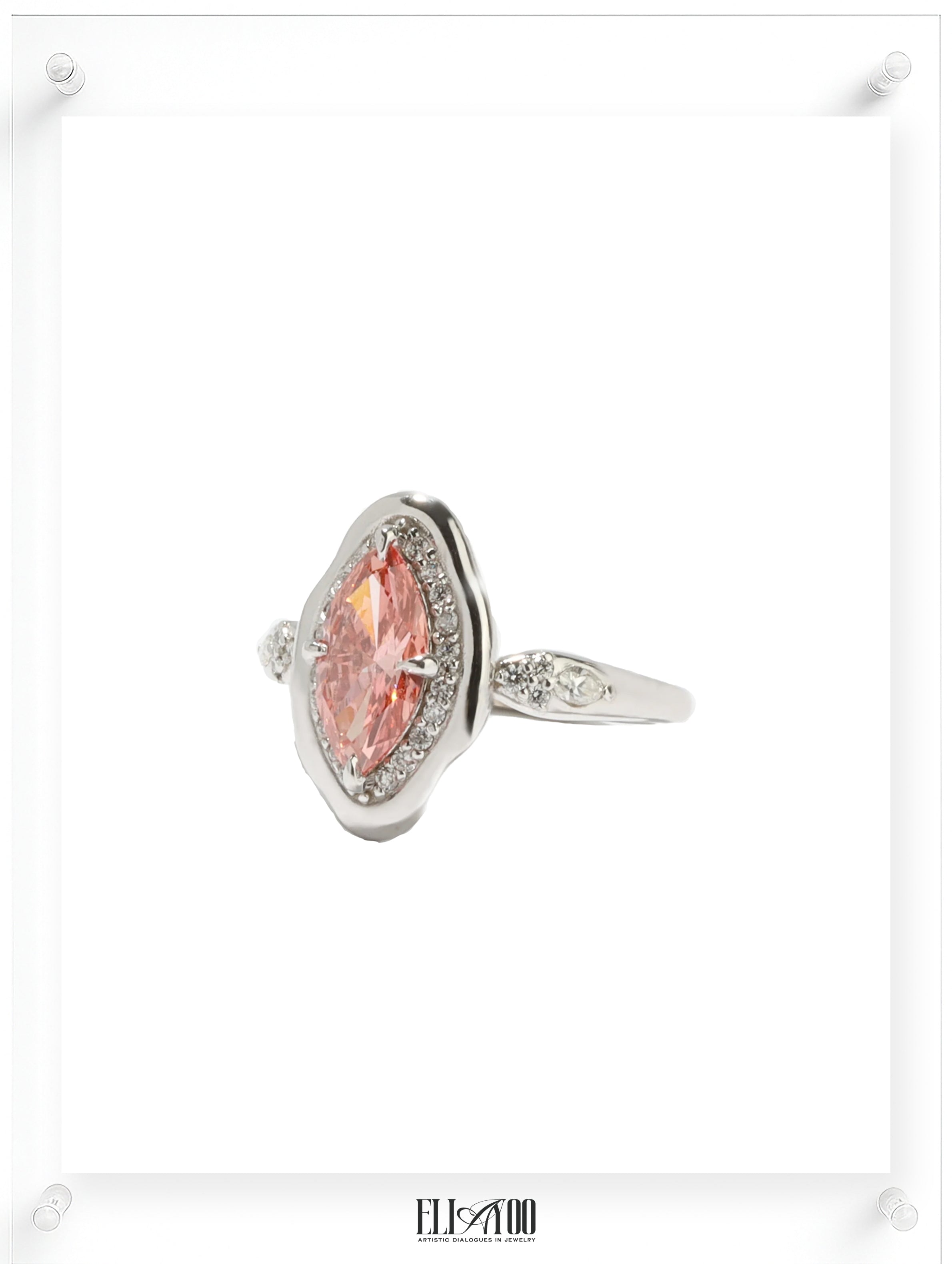 Nuage Rose Pink Diamond Ring