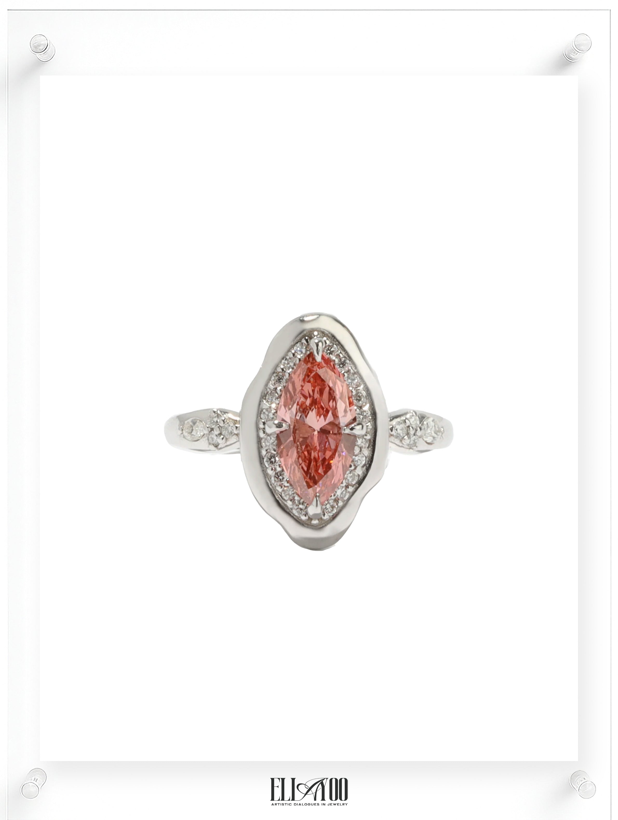 Nuage Rose Pink Diamond Ring