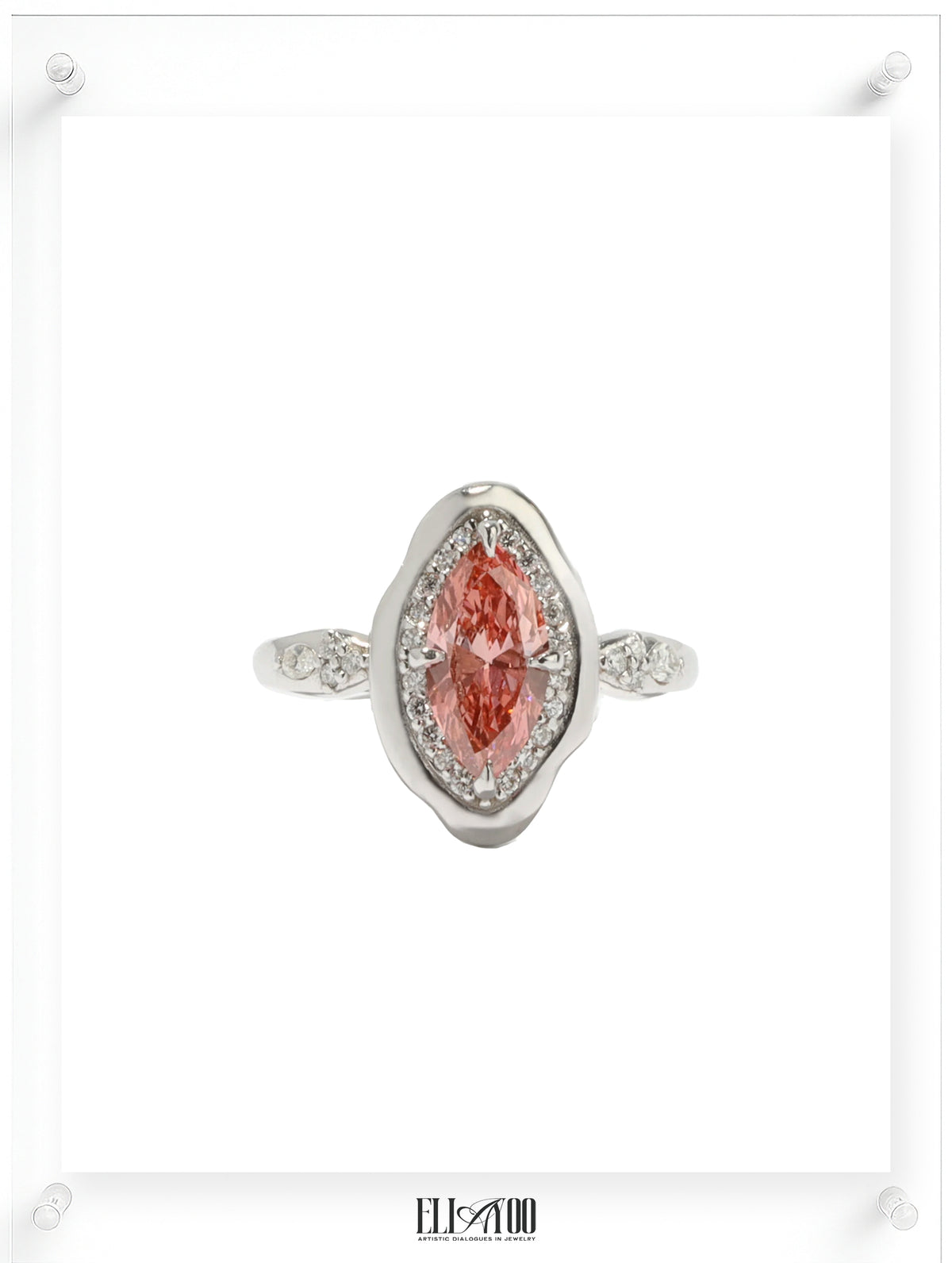 Nuage Rose Pink Diamond Ring