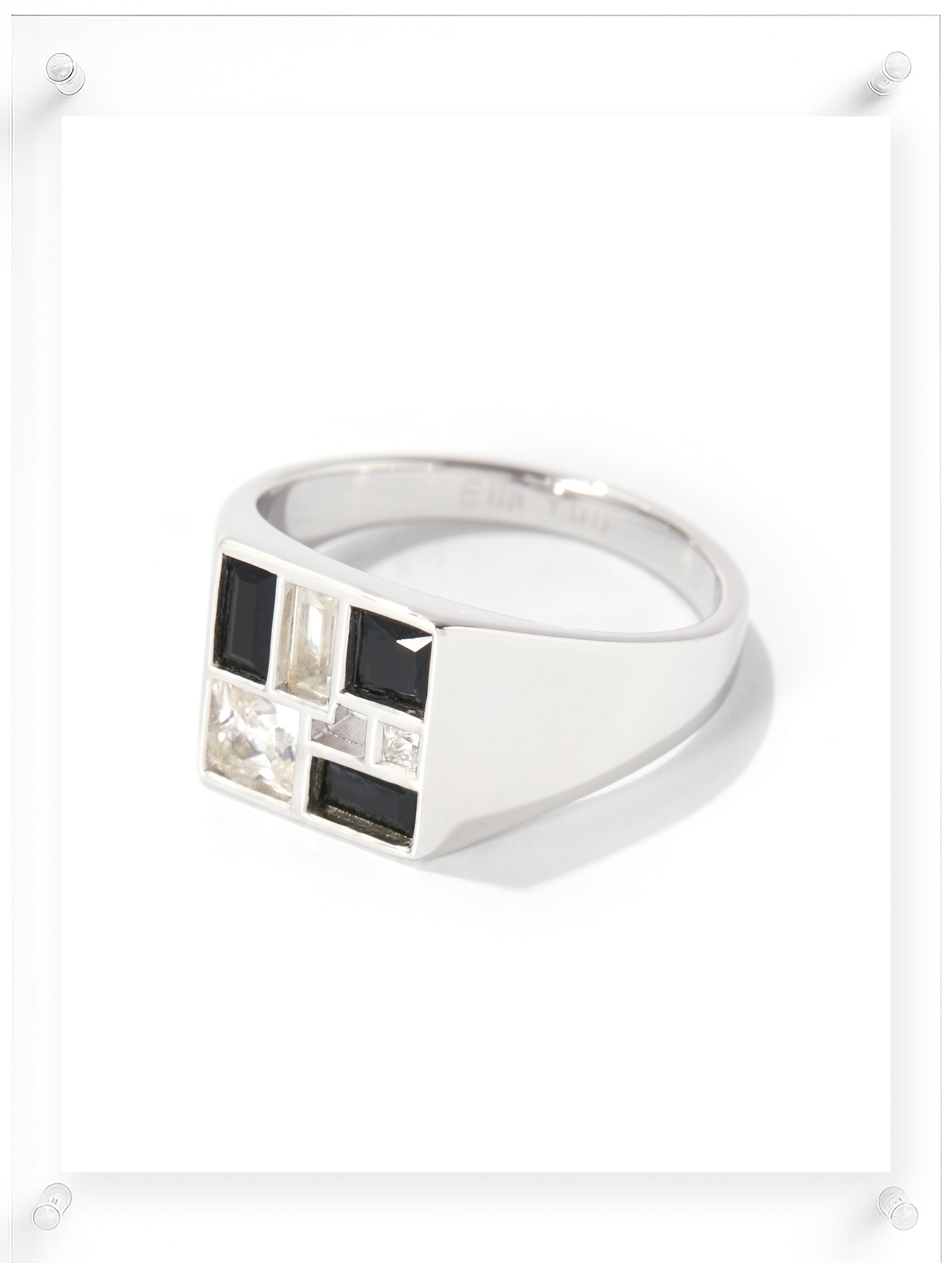 Poetic Mind Black Onyx Gold Ring