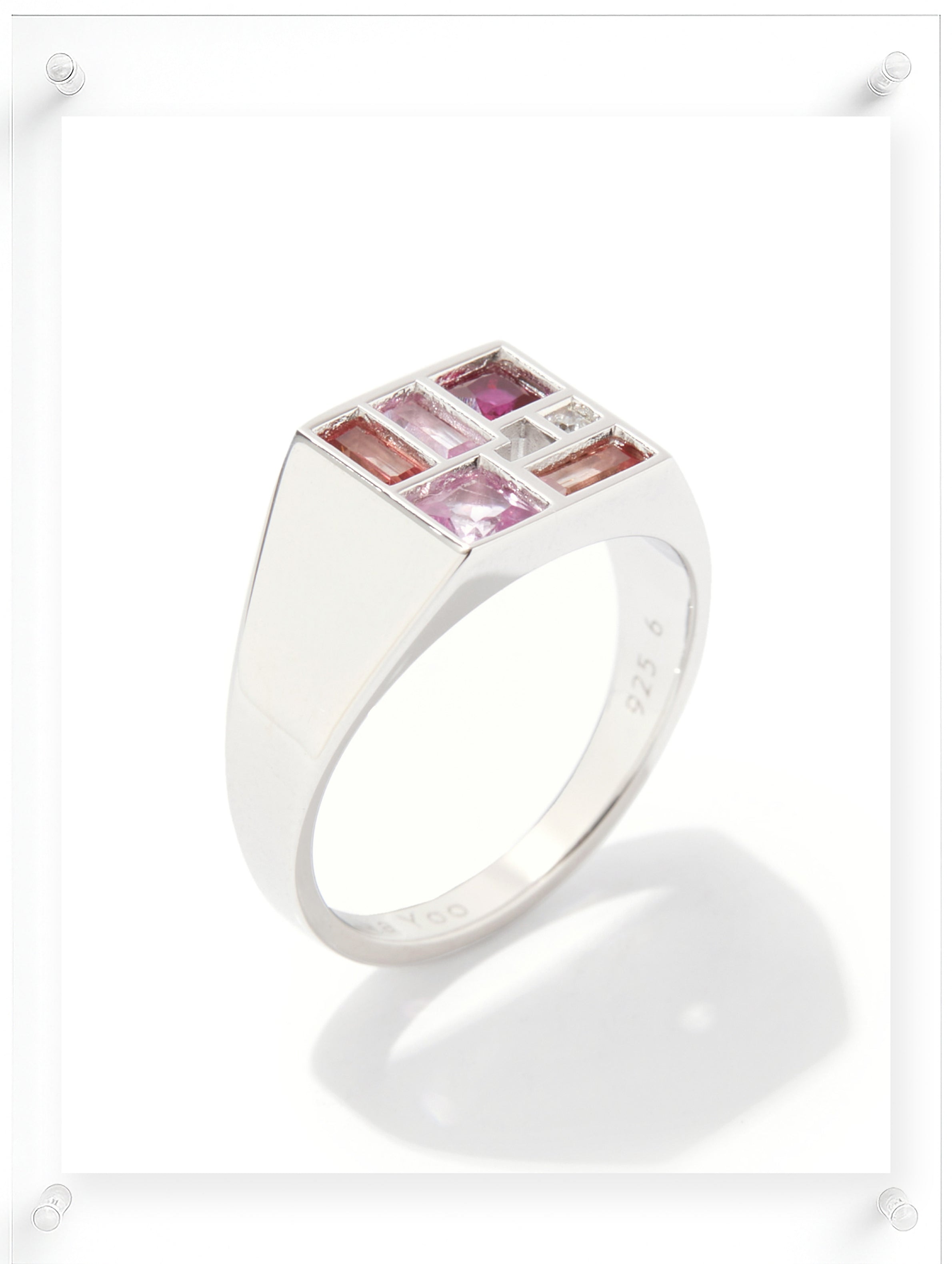Poetic Mind Ruby Ring - 14k White Gold