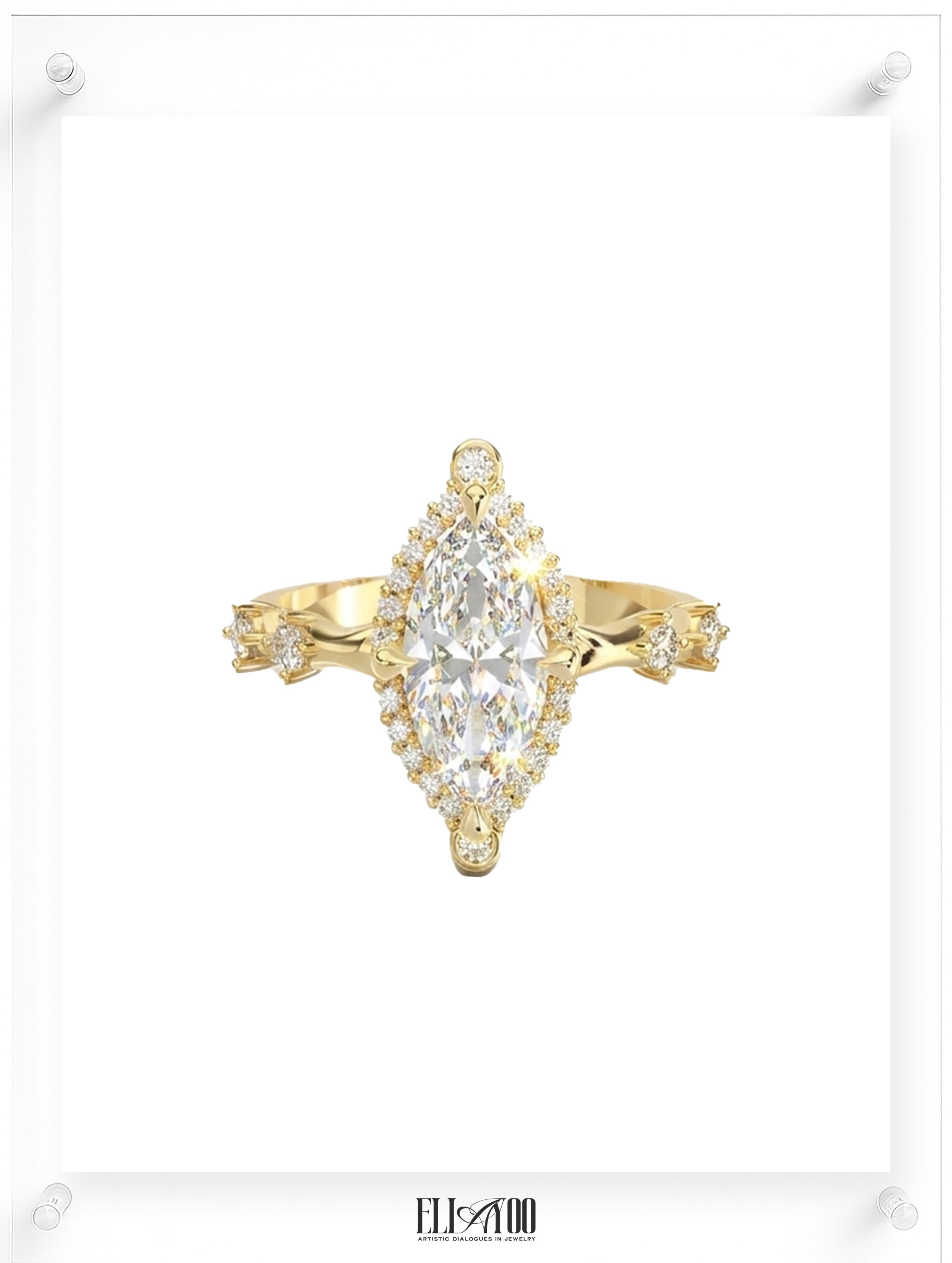 Rococo Monologue Diamond Ring