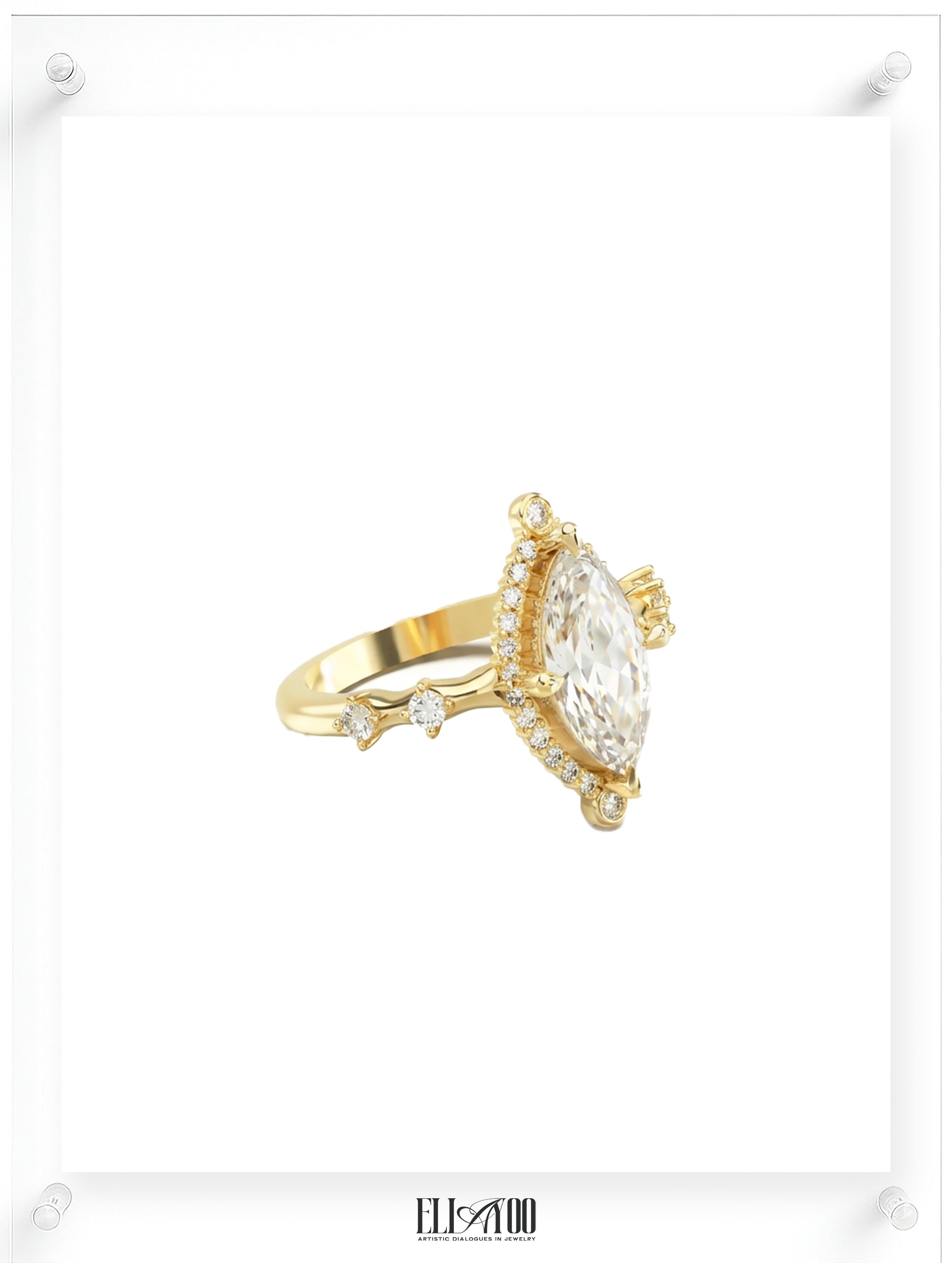 Rococo Monologue Diamond Ring