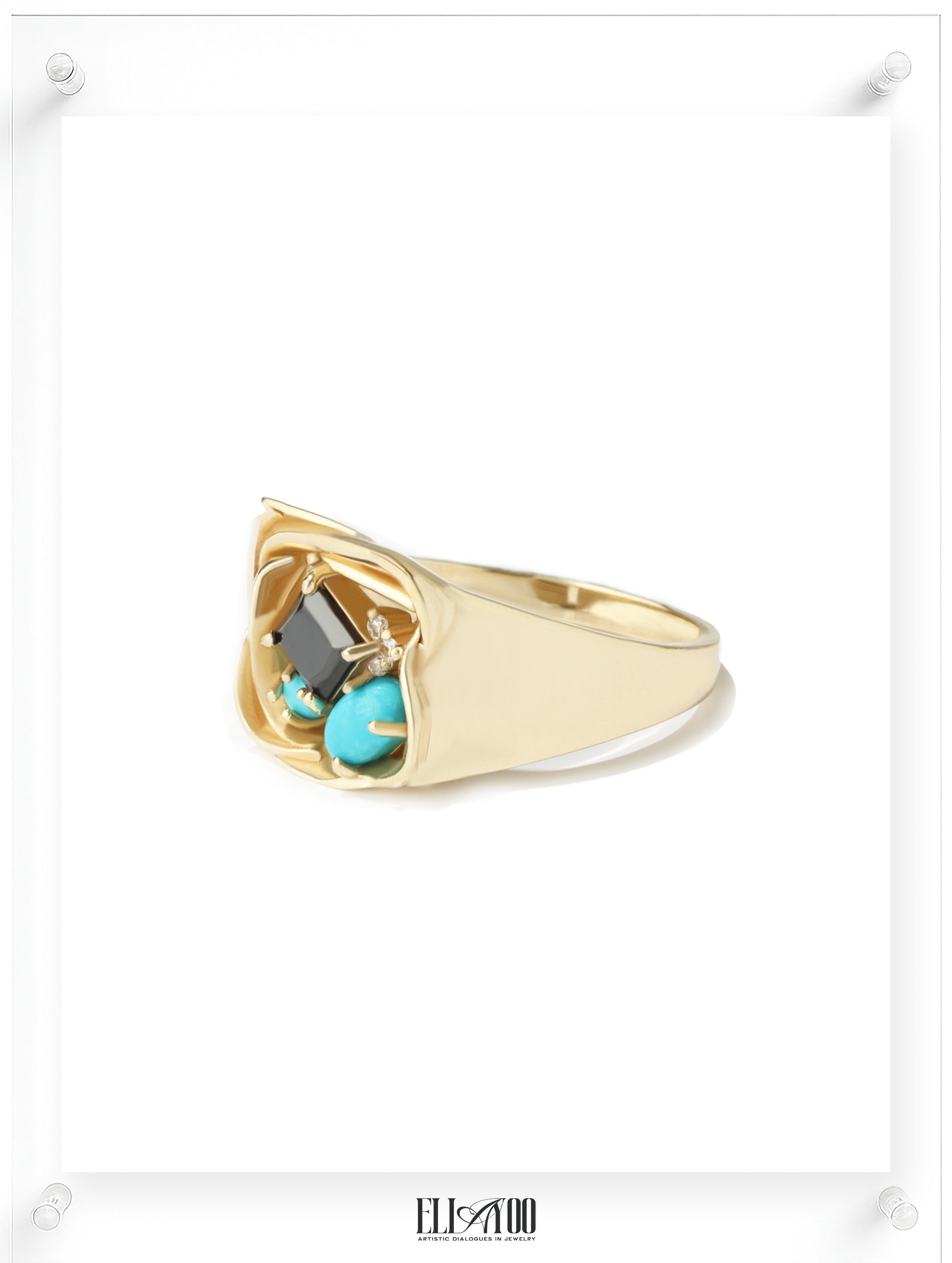 Poetic Bouquet Turquoise Ring
