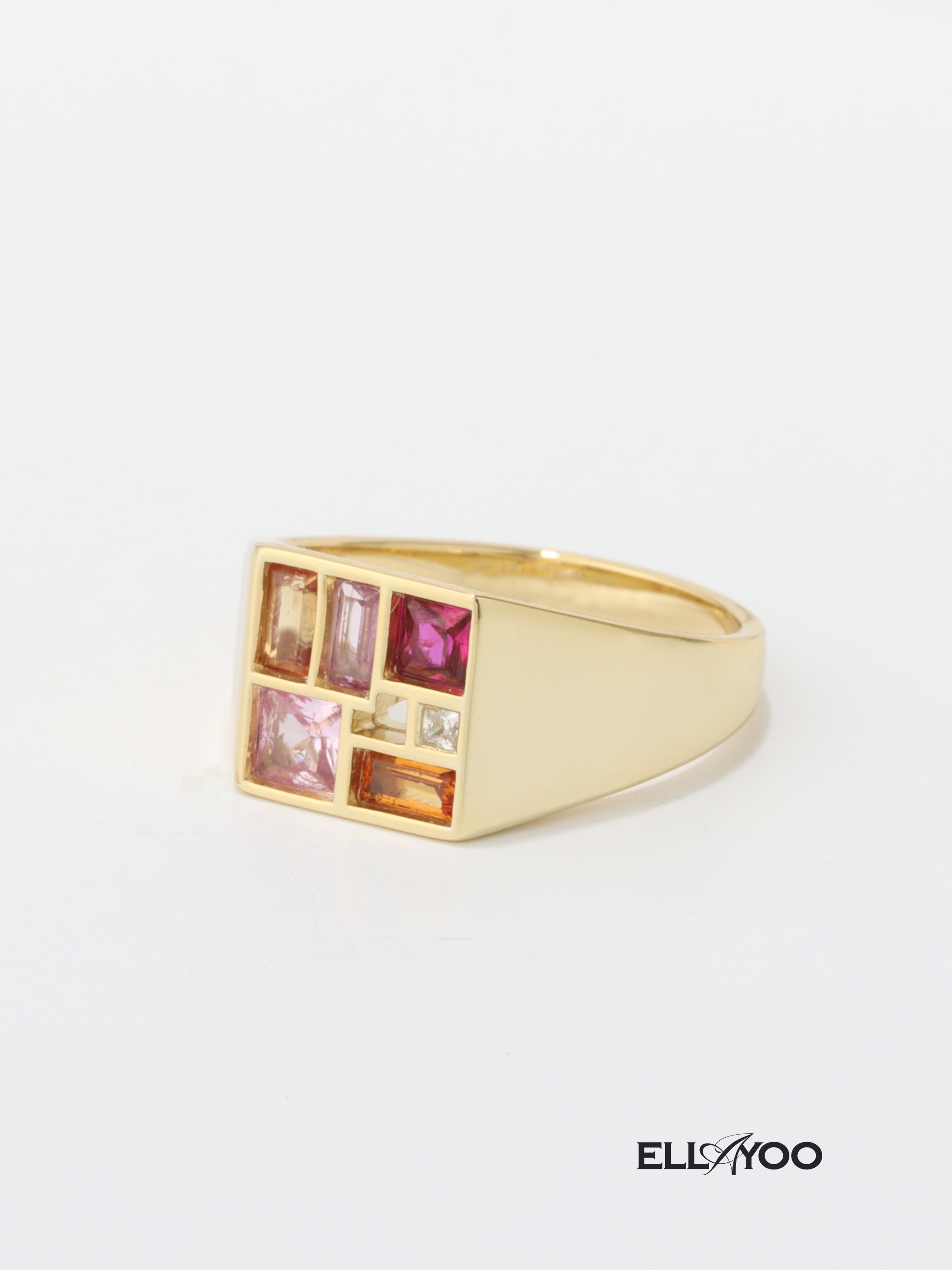 Poetic Mind Ruby Ring - 14k Yellow Gold