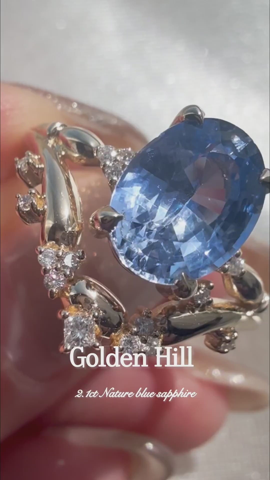Golden Hill Blue Sapphire Ring