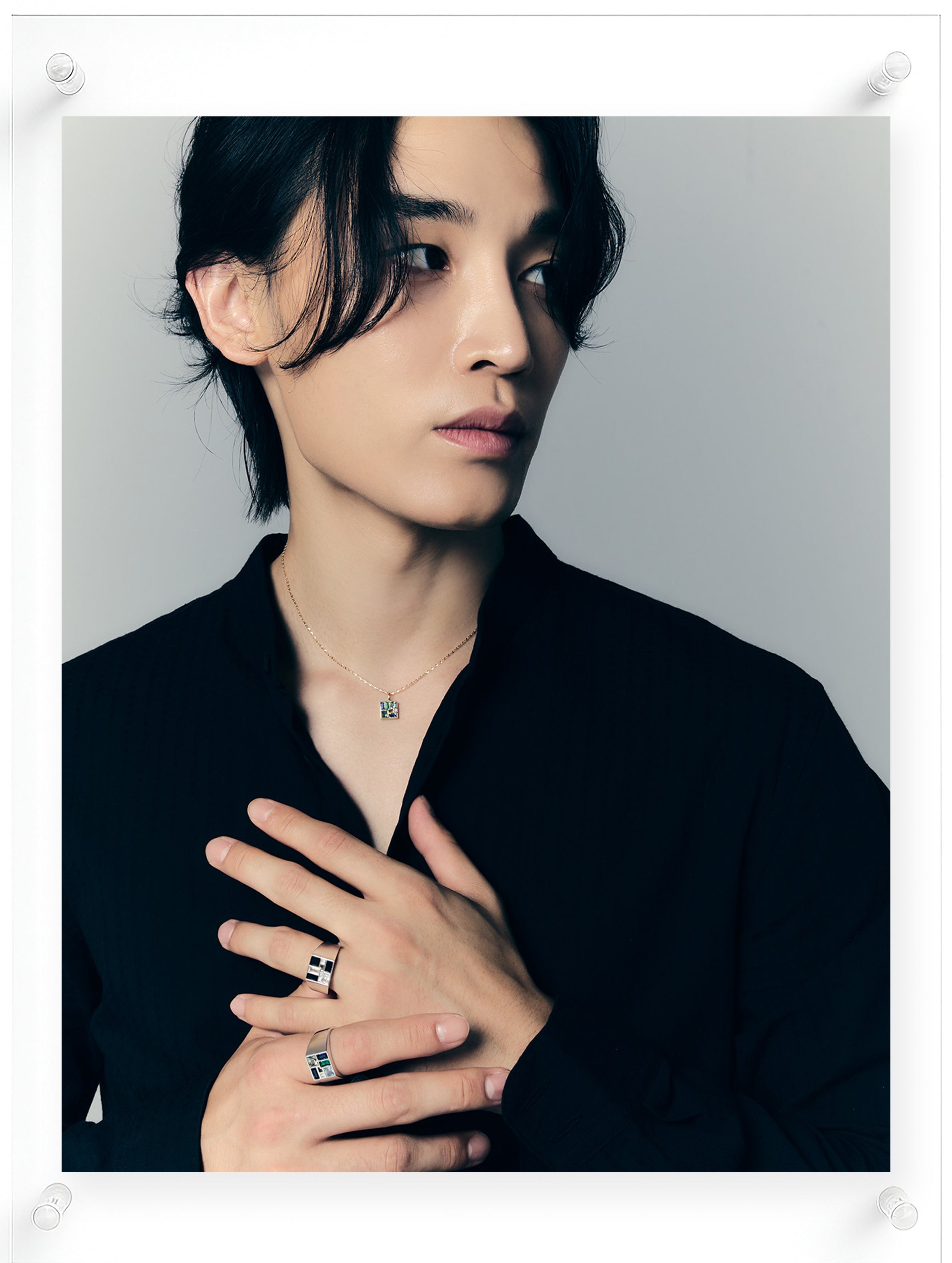 Men's Poetic Mind Blue Sapphire Silver Ring