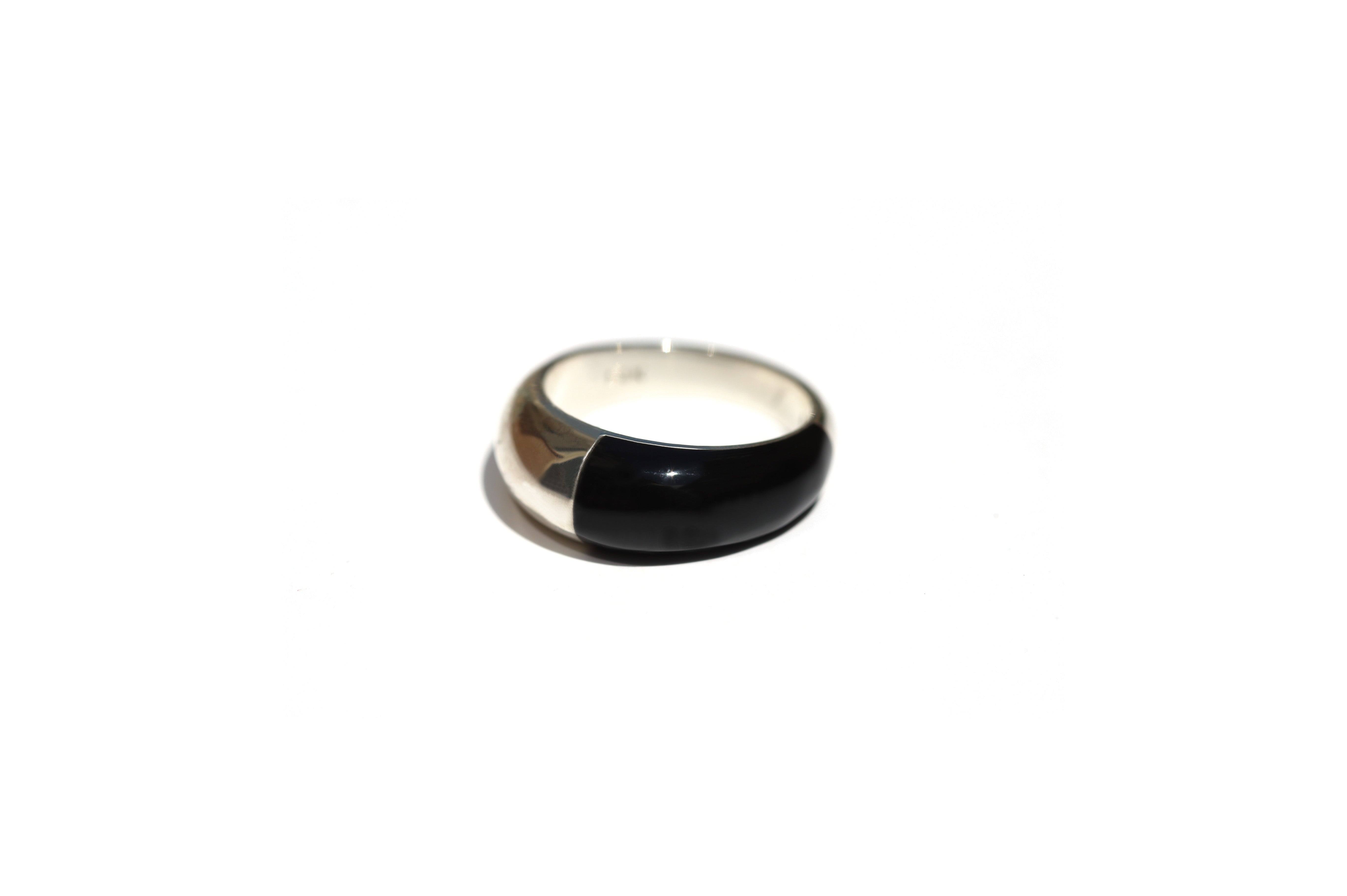 Black Acrylic Paint Ring