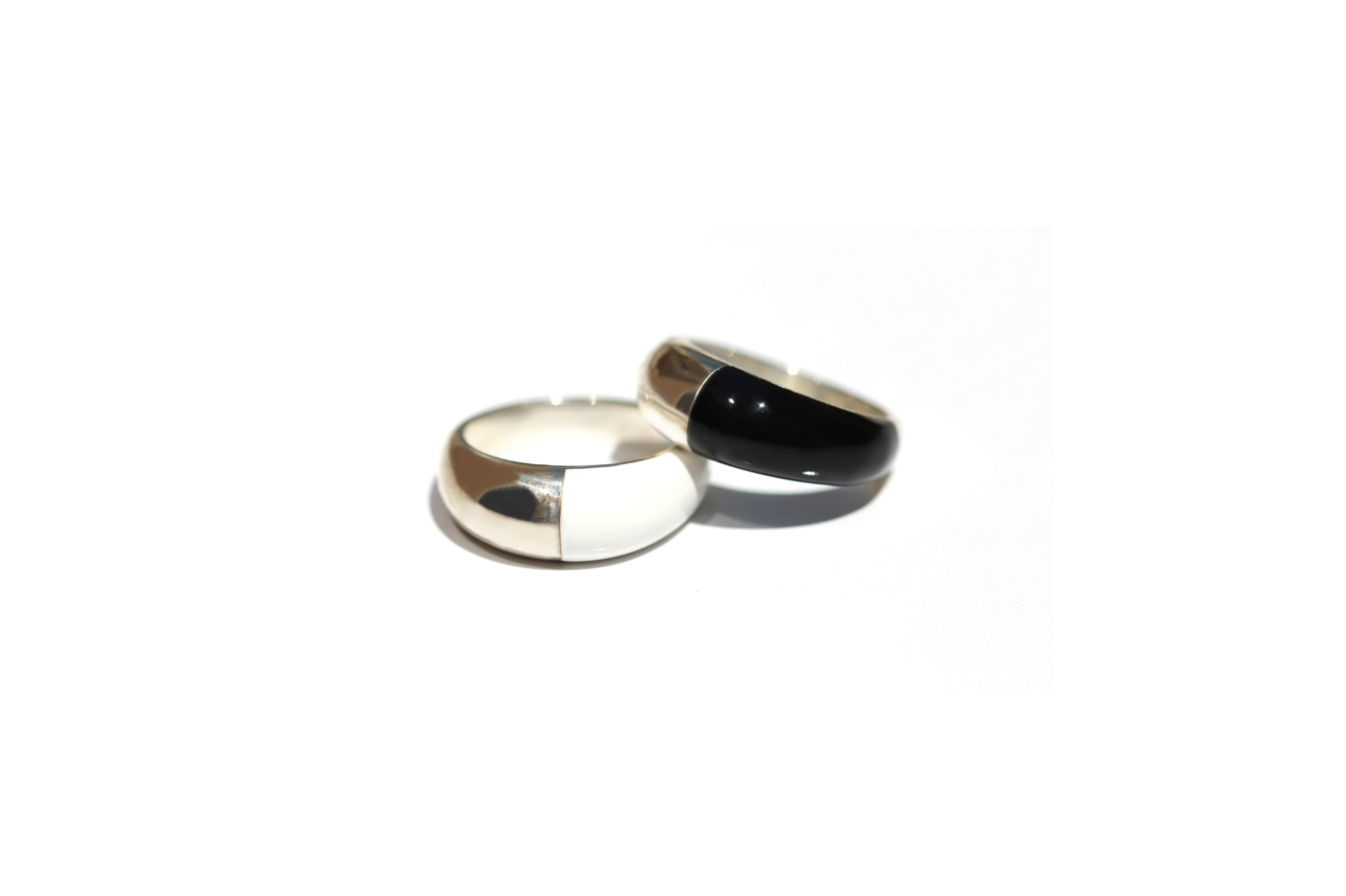 Black Acrylic Paint Ring